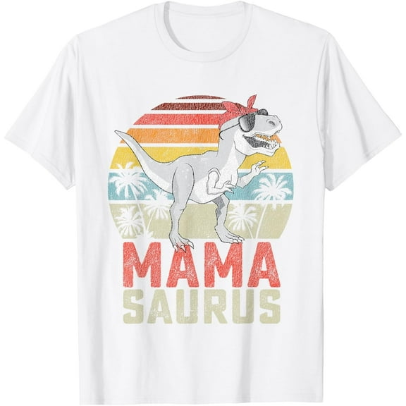 Mamasaurus T Rex Dinosaur Mama Saurus Family Matching Women T-Shirt
