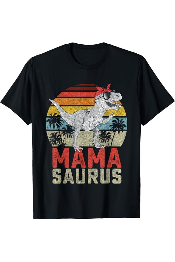 Mamasaurus T Rex Dinosaur Mama Saurus Family Matching Women T-Shirt