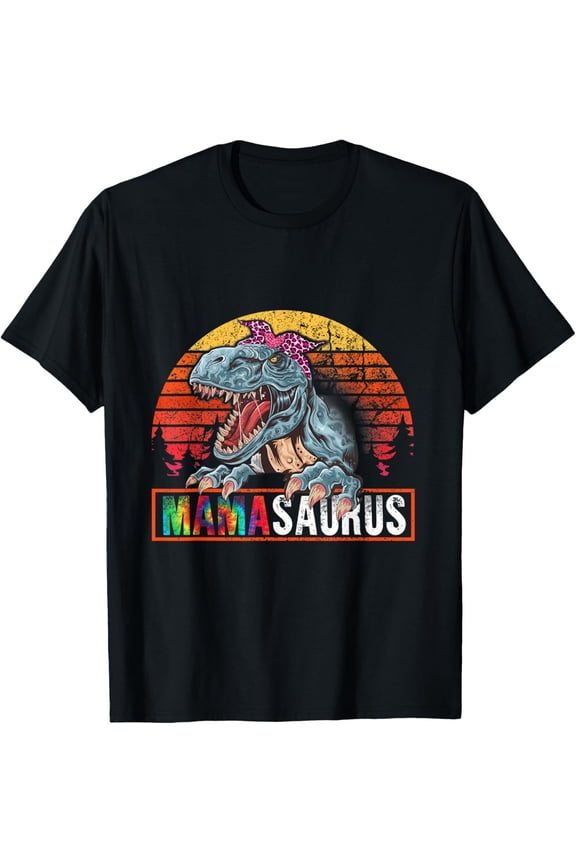 Mamasaurus T-Rex Dinosaur Mama Saurus Family Mother'S Day T-Shirt