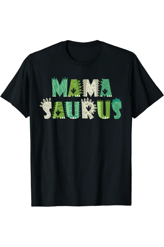 Mamasaurus T Rex Dinosaur Mama Saurus Mom Family Matching T-Shirt