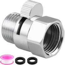 Mamatety Shower Flow Control Valve, Brass Shut Off Valve for Hand Shower or Fixed Shower Head, G1/2" Shower Pressure Regulator Chrome