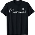 thumbnail image 1 of Mamaw Gifts For Women Grandma Heart Mother's Day Mamaw T-Shirt, 1 of 3