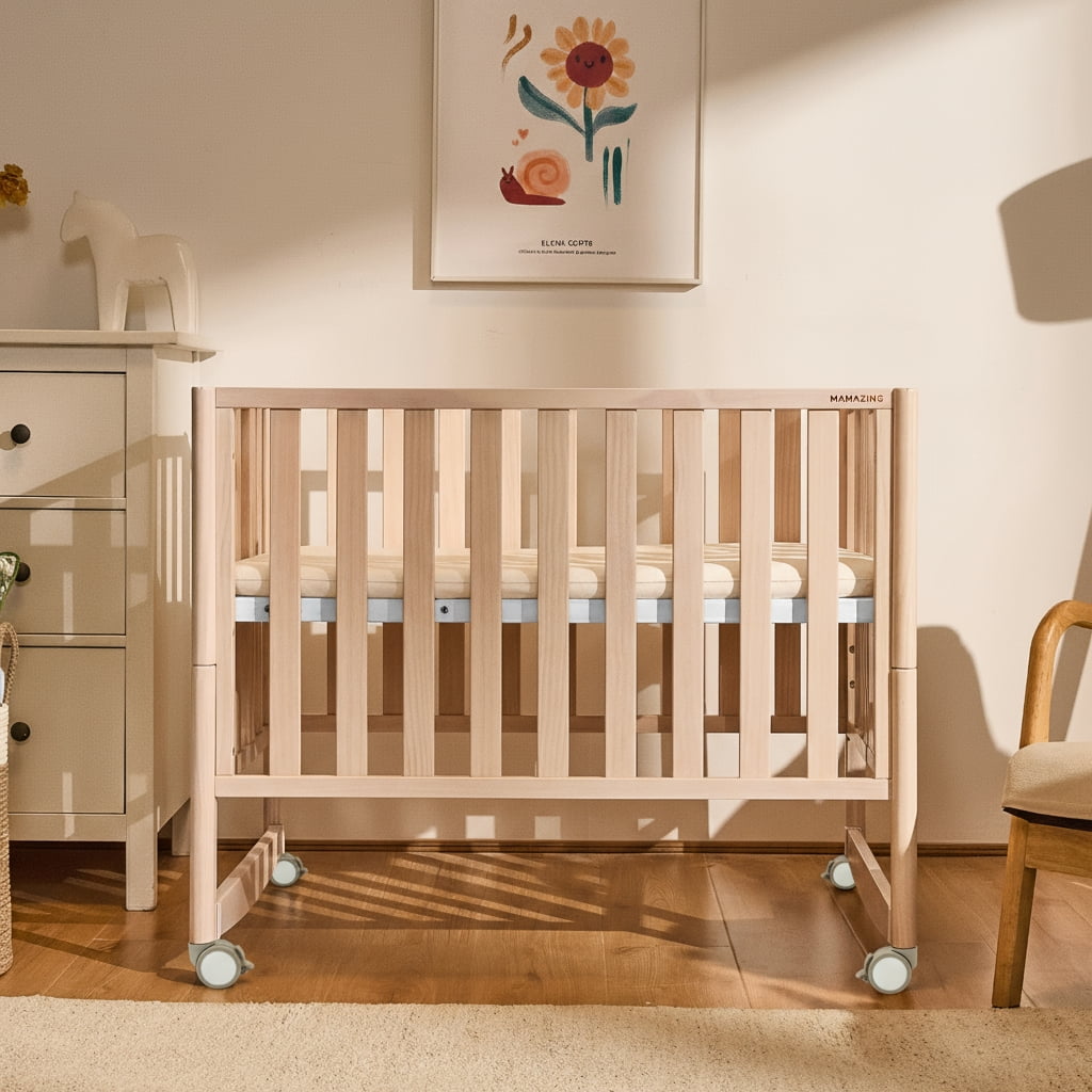 Walmart discount codes: Walmart Black Friday Deals 2025 - Mamazing 7-in-1 Convertible Baby Crib with mattress, 4 Adjustable Heights Pinewood Foldable Infant Cradle Converts to Twin Bed Playpen Mini Sofa