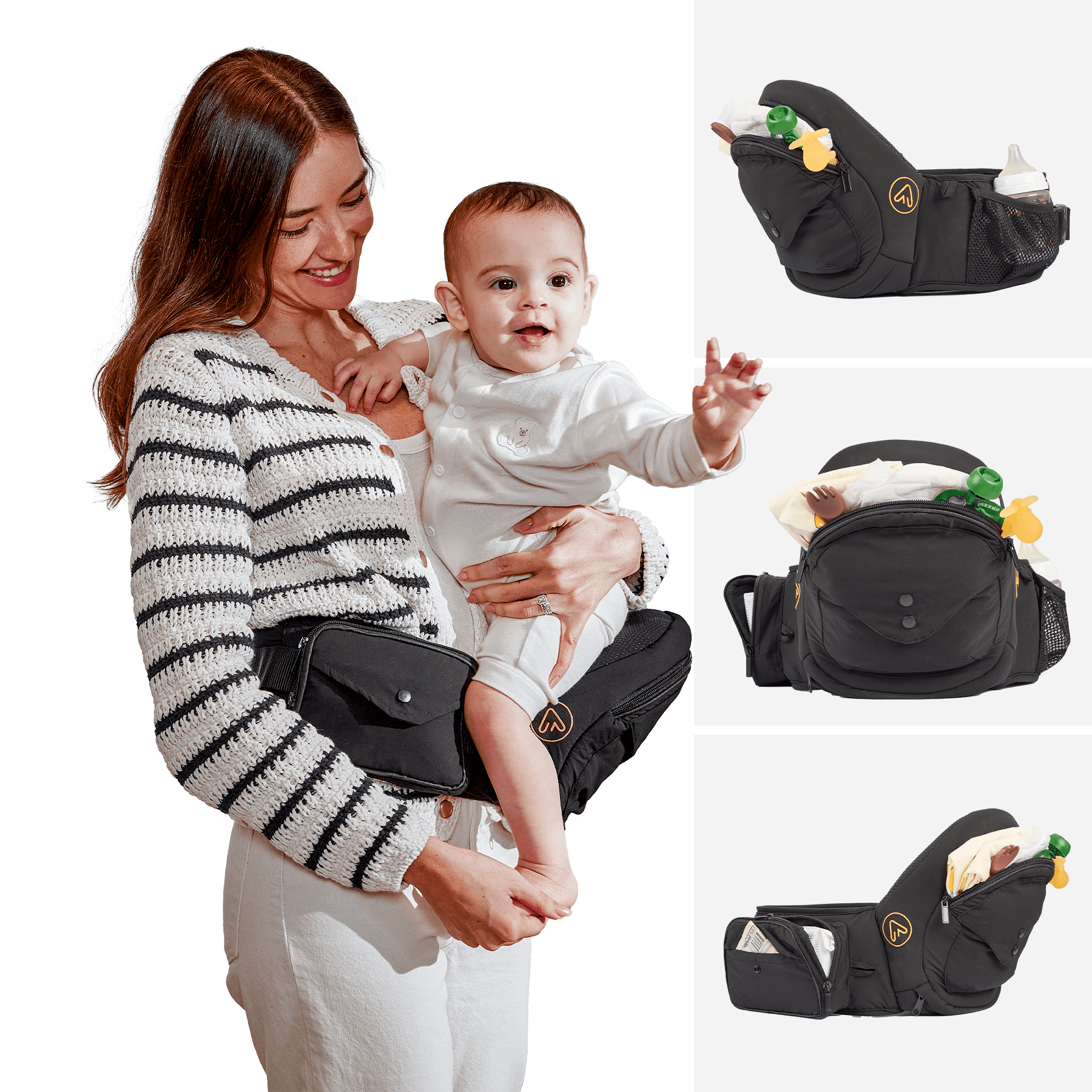 Mamazing Baby Hip Seat Carriers Portable 3D Tilted Support Infant