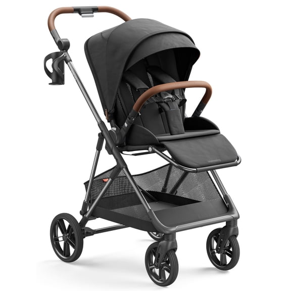 Mamazing Baby Stroller Air Lux Carbon Fiber 15.9 lbs Lightweight Compact Fold Reversible Seat with UPF 50+ Canopy for Infant Toddler
