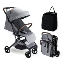 Mamazing Baby Travel Stroller for Baby Days, 11.5 lb Ultra Air Light Weight Foldable Carbon Fiber Baby Travel Stroller Gray for Toddler Baby Boy Girl