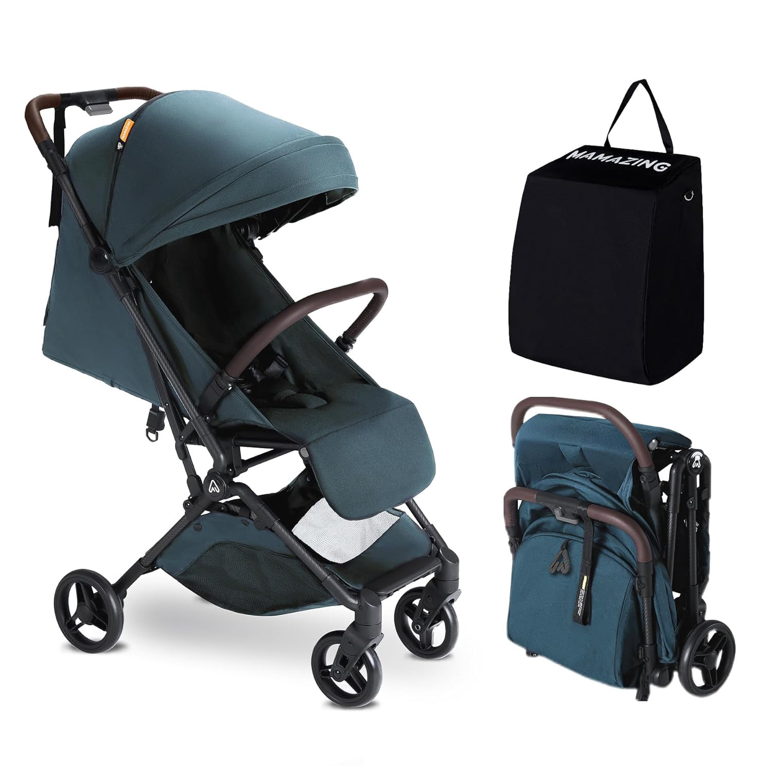 Mamazing Light Weight Baby Stroller, 11.5 lb Ultra Air Light Weight Foldable Carbon Fiber Baby Travel Compact Stroller for Plane Sansujyuku sansujyuku.com
