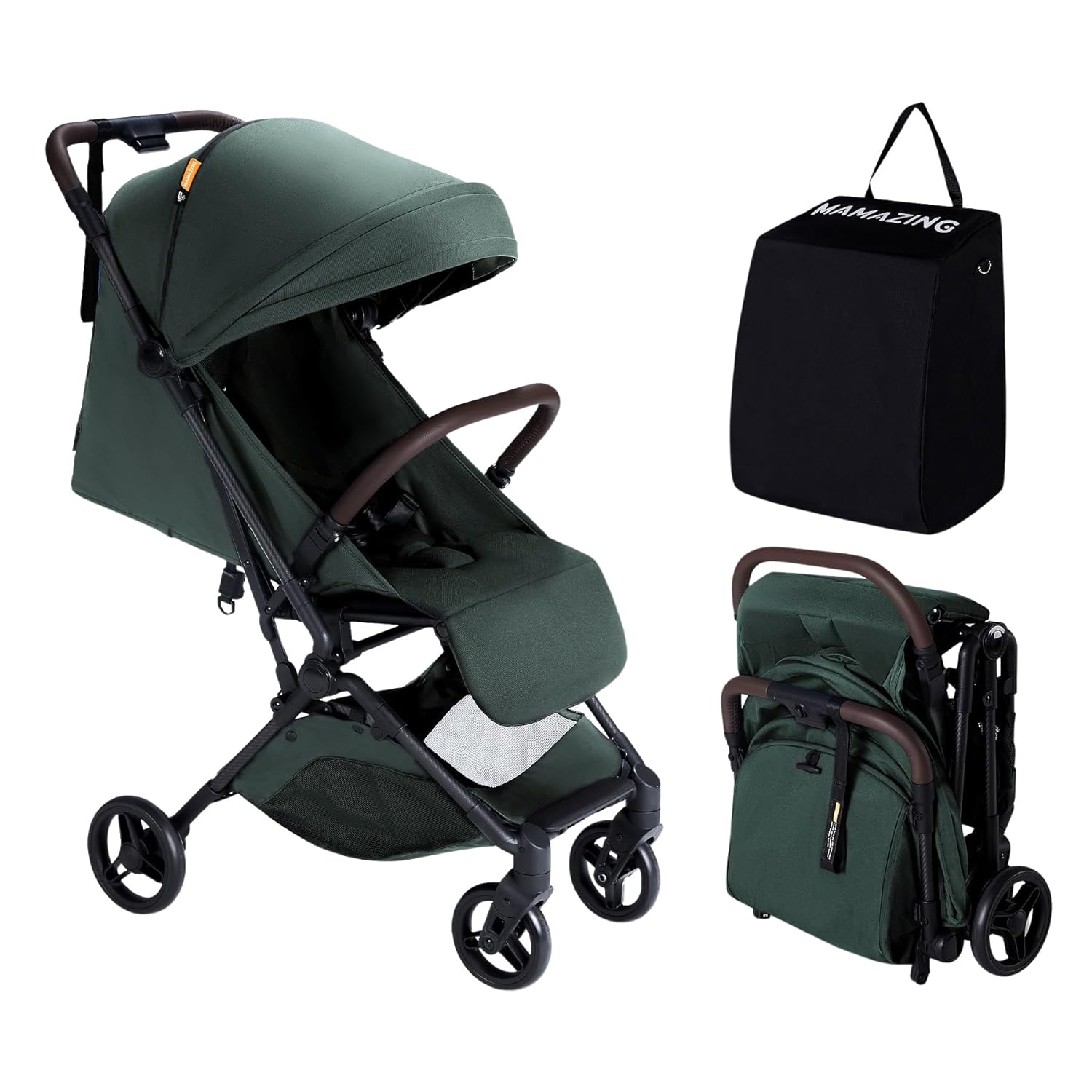 Mamazing Light Weight Baby Stroller, 11.5 lb Ultra Air Light Weight Foldable Carbon Fiber Baby Travel Compact Stroller for Plane Sansujyuku sansujyuku.com
