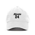thumbnail image 1 of Mamba 24 Kobe Baseball Cap Embroidered Cotton Adjustable Dad Hat White, 1 of 1