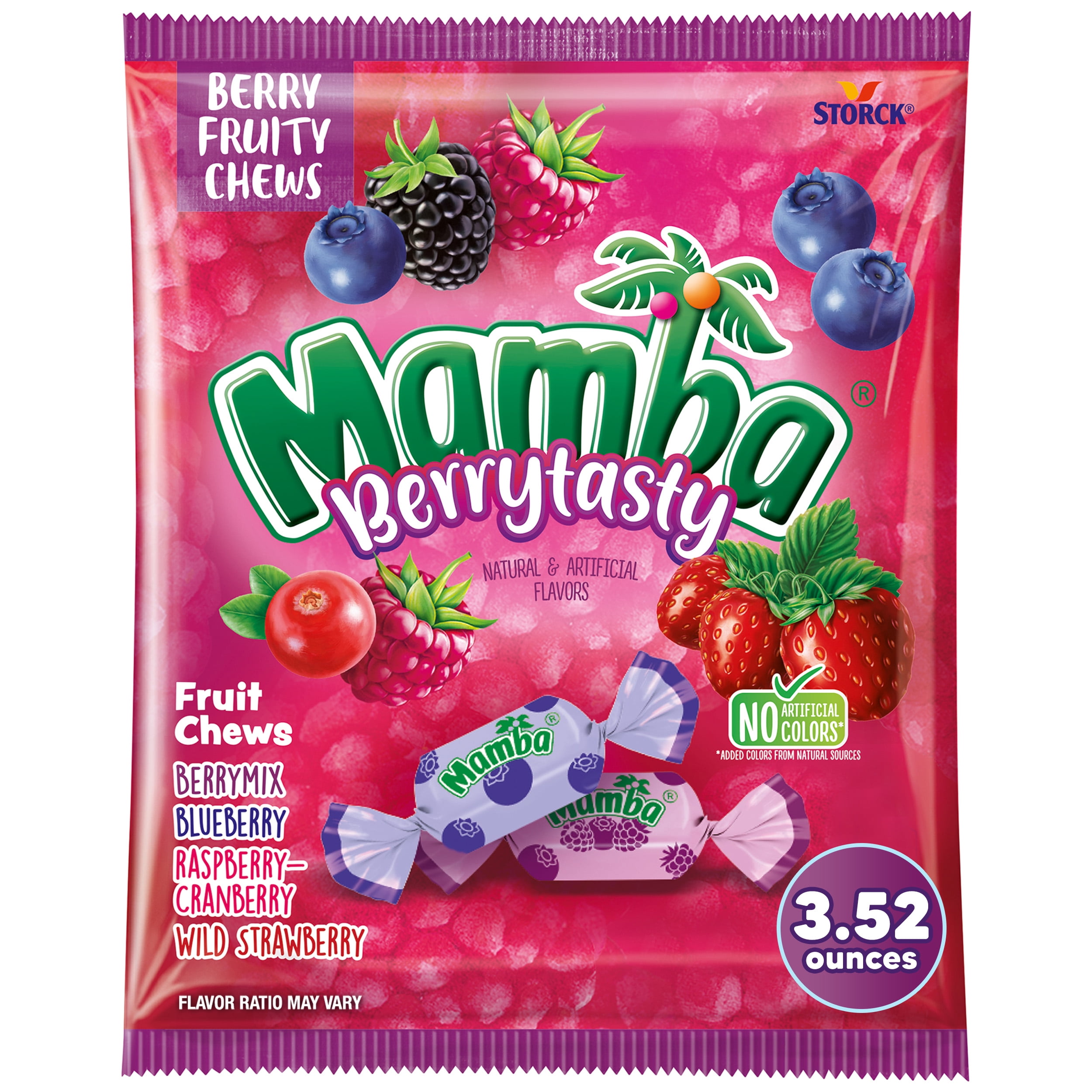 Mamba, Fruit Chews, 3.52 oz, Berry Tasty Chewy Candy - Walmart.com