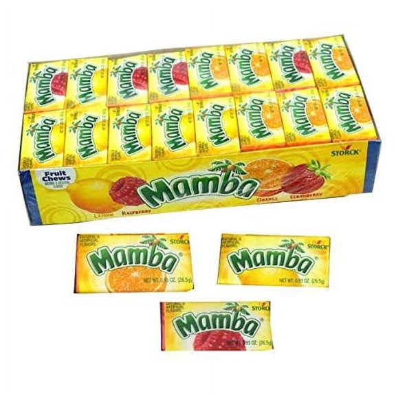 Mamba Fruit Chews Candy, 48 Count (Pack of 1)