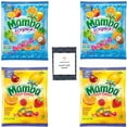 Mamba Fruit Chews and STF9 Tropics Assorted Candy, Individually Wrapped