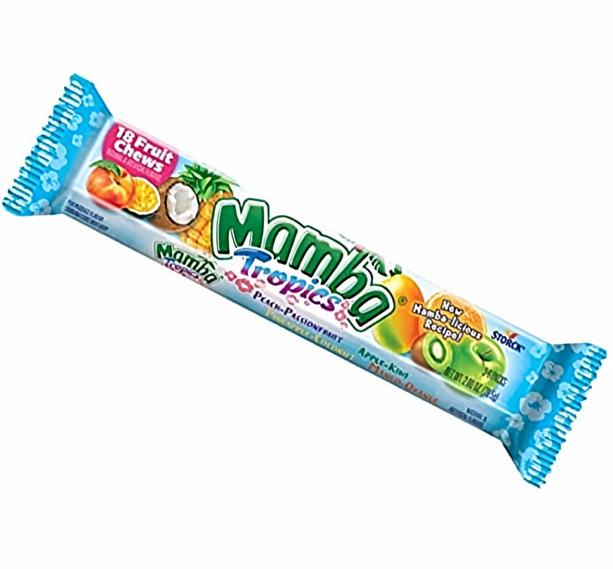 Mambo Candy Ropes Mamba Tropics Candy 2.80 oz (Pack of 15) - Walmart.com