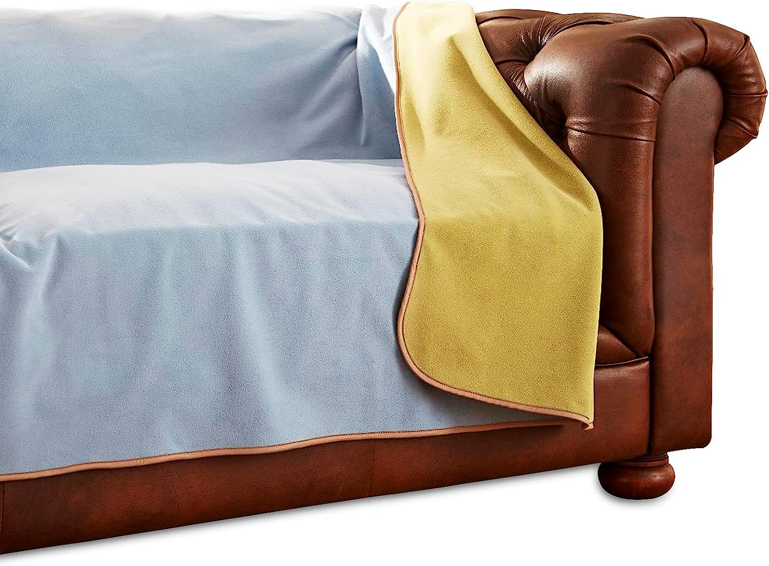 Mambe 100 Waterproof Furniture Cover Queen 90" x 90" Dove Slate for