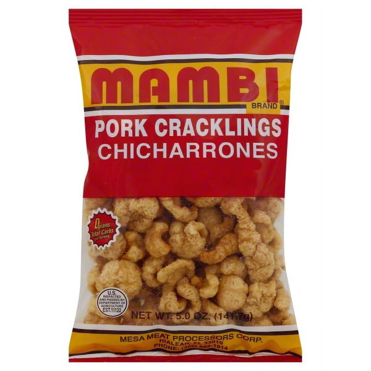 Mambi Pork Cracklings Chicharrones, 5 Oz.