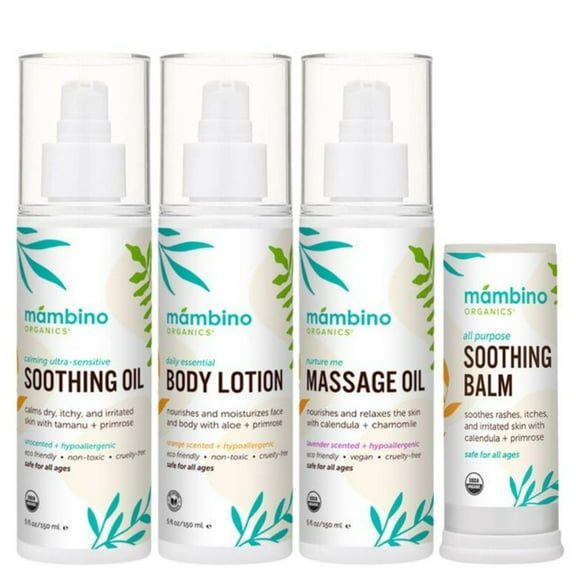 Mambino Organics Baby + Kids Remedies and Lotion Set