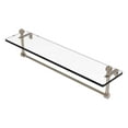 thumbnail image 1 of Mambo 22-in  Glass Vanity Shelf  with Integrated Towel Bar in Antique Pewter, 1 of 2