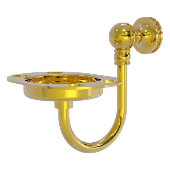 Mambo Collection Tumbler and Toothbrush Holder in Polished Brass