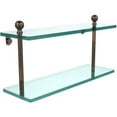 thumbnail image 1 of Mambo Collection Two Tiered Glass Shelf - Venetian Bronze / 16 Inch, 1 of 2