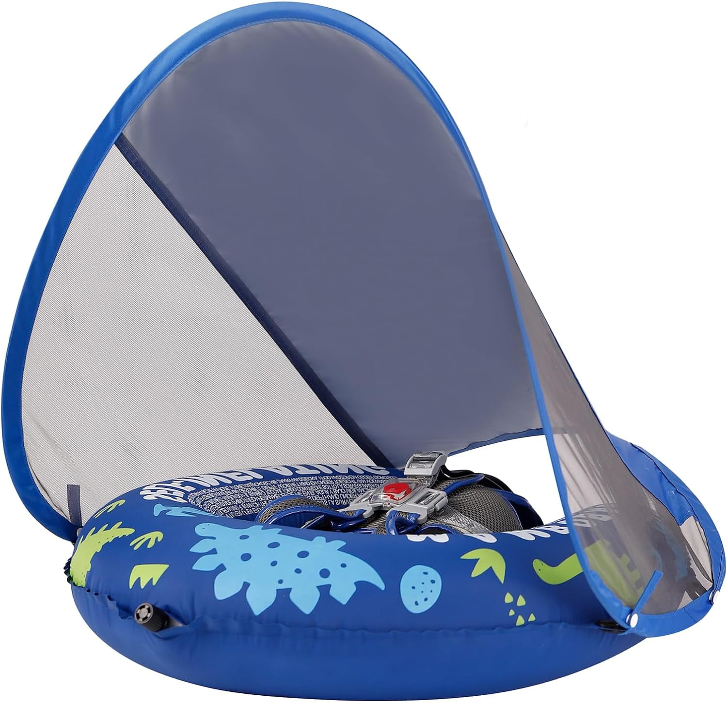Mambobaby Baby Pool Floats with Canopy, AnjeeIOT Pool Float SelfInflating Newest Compressible