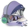 thumbnail image 1 of Mambobaby Baby Pool Float with 3D Canopy- Purple, 1 of 8