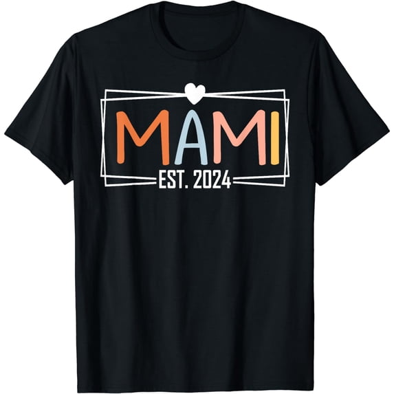 Mami EST 2024 Promoted to be Mom Family 2024 T-Shirt