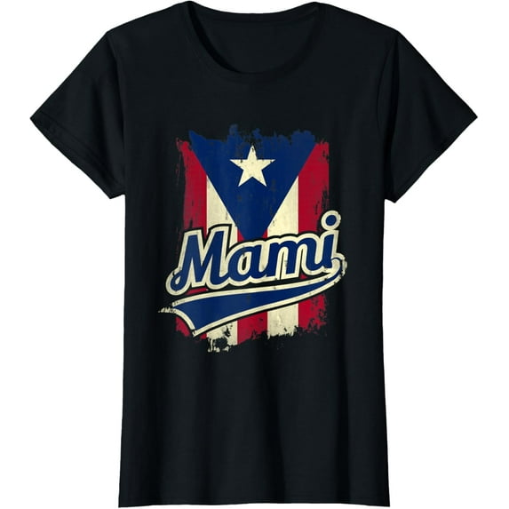 Mami Puerto Rico Flag Camisa Para Mujer Latina Women T-Shirt