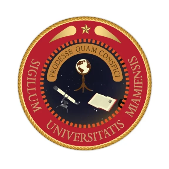 Mami University School Seal 4" X 4" Sticker