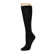 Mamia Girls Knee High School Uniform Socks 6 Pairs - Black, 4-6