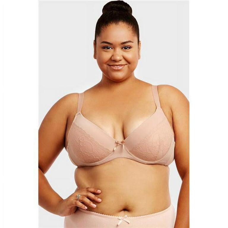 Mamia & Sofra IN-BR4430ND-36D D Cup Full Coverage Bra - Size 36