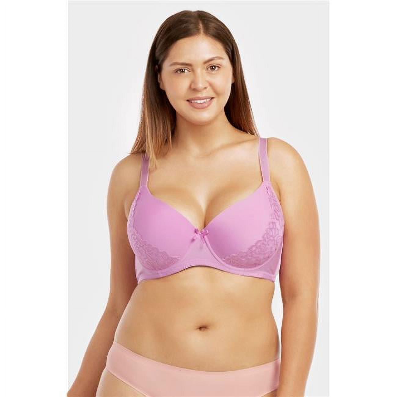 Mamia & Sofra IN-BR4342PLD-40D D Cup Full Coverage Bra - Size 40