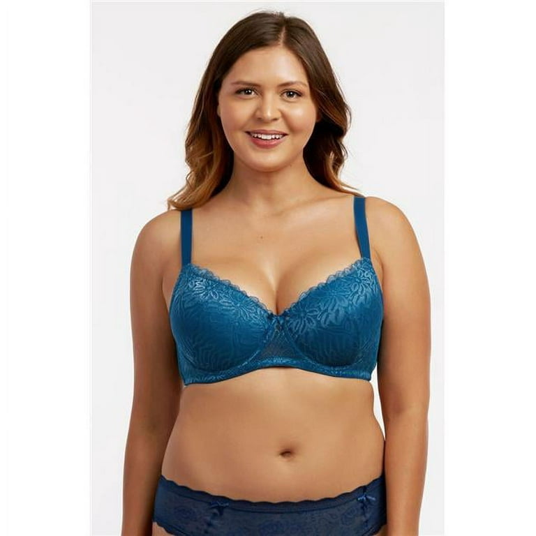 Mamia & Sofra IN-BR4357LD-34D D Cup Full Coverage Bra - Size 34