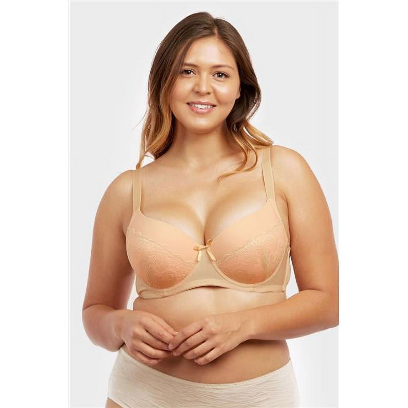 Mamia & Sofra IN-BR4237PLD-42D D Cup Full Coverage Bra - Size 42