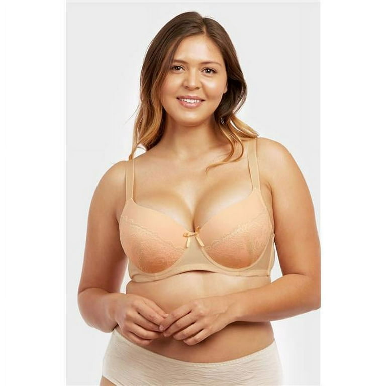 Mamia & Sofra IN-BR4430ND-38D D Cup Full Coverage Bra - Size 38