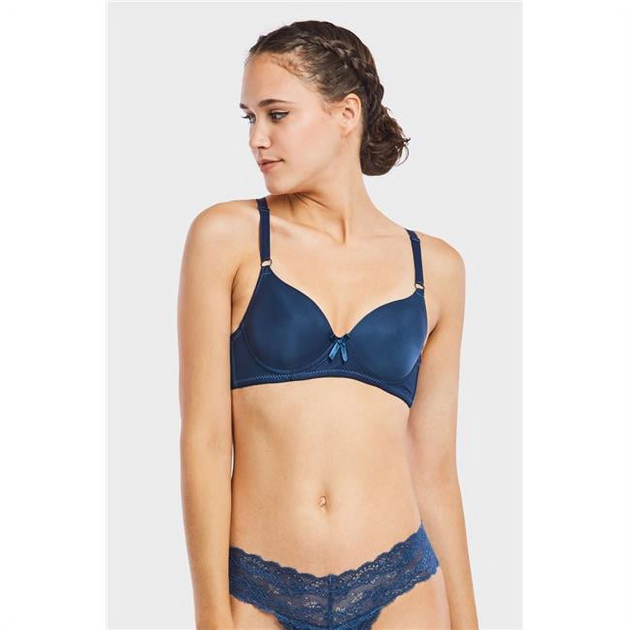 Mamia & Sofra IN-BR4410P-30A Solid Bra - Size 30A - Pack of 6