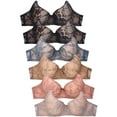 thumbnail image 1 of Mamia Women's Basic Lace Bras, Pack of 6 - 4458L, 38C, 1 of 1