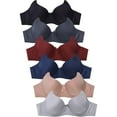 thumbnail image 1 of Women's Basic Plain Bras, Pack of 6 - Catalina, 42DD, 1 of 2
