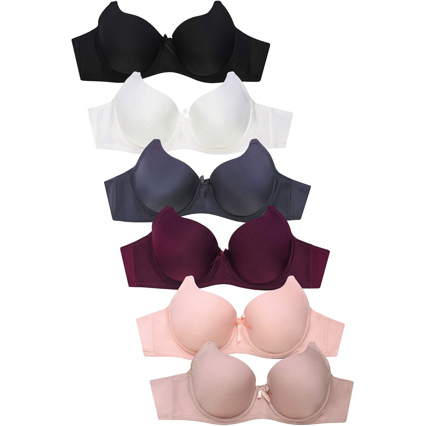  Mamia Womens Basic Plain Bras