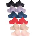 thumbnail image 1 of Mamia Womens Basic Plain Bras Packs of 6 - Various Styles, 4410, 36C, 1 of 1