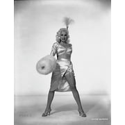 Mamie Van Doren Posed in Glossy Sexy Dress with Legs wide Open Photo Print (24 x 30)