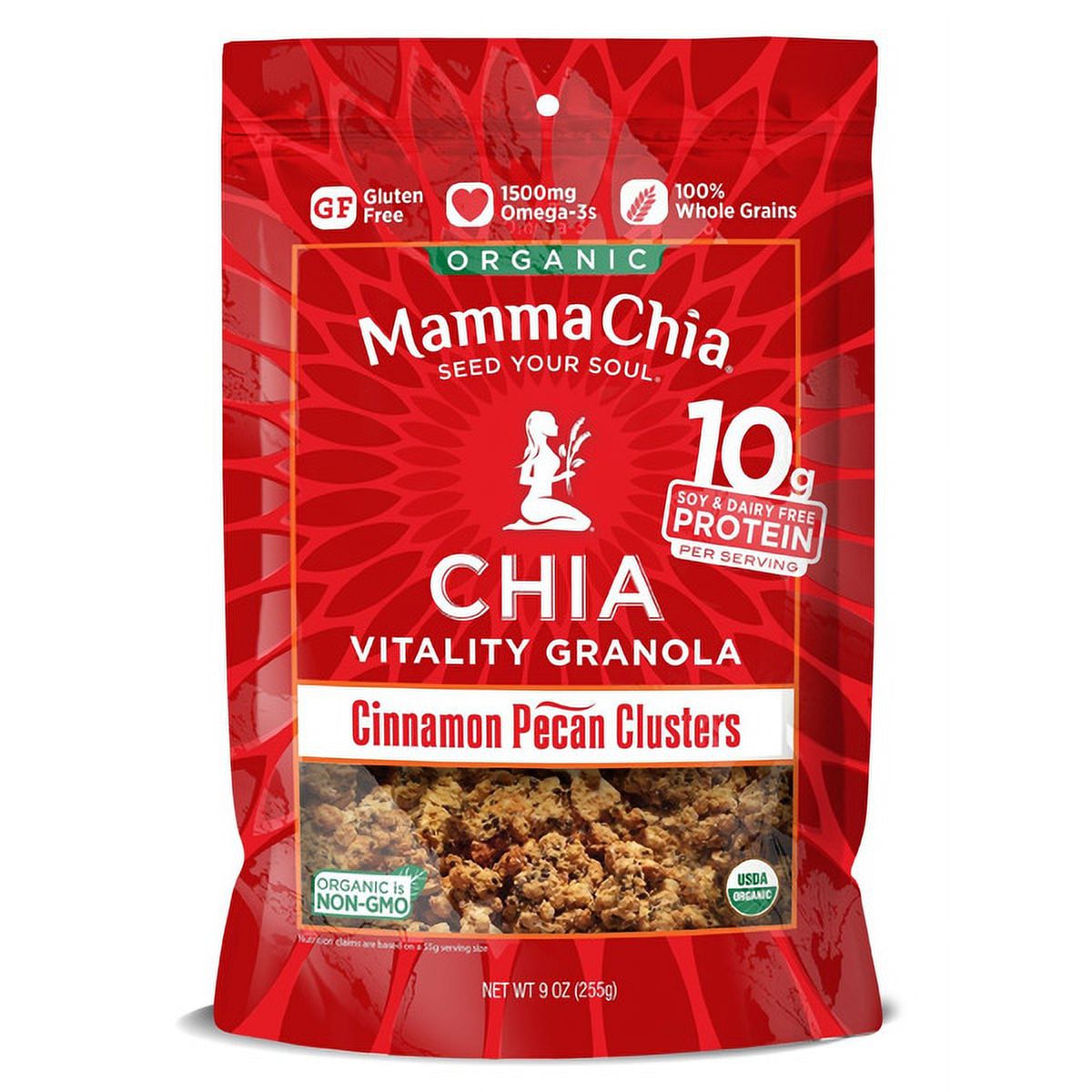 Mamma Chia Cinnamon Pecan Granola Clusters 9 oz Pouch
