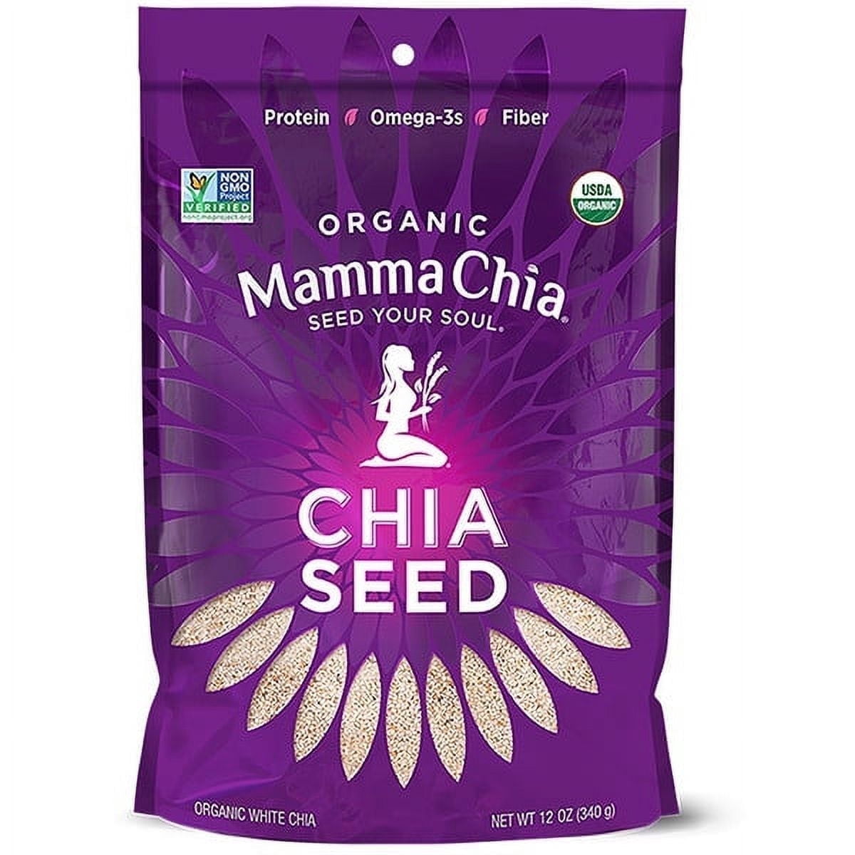 Mamma Chia, Organic White Chia Seed, 12 oz Pack of 3