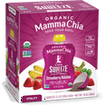 thumbnail image 1 of Mamma Chia Strawberry Banana Organic Chia Squeeze Pouch, 3.5 oz, 4 Pouches, 1 of 7