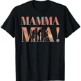 thumbnail image 1 of Mamma Mia Retro Disco Dancing Silhouette 70s Vibes T-Shirt, 1 of 2