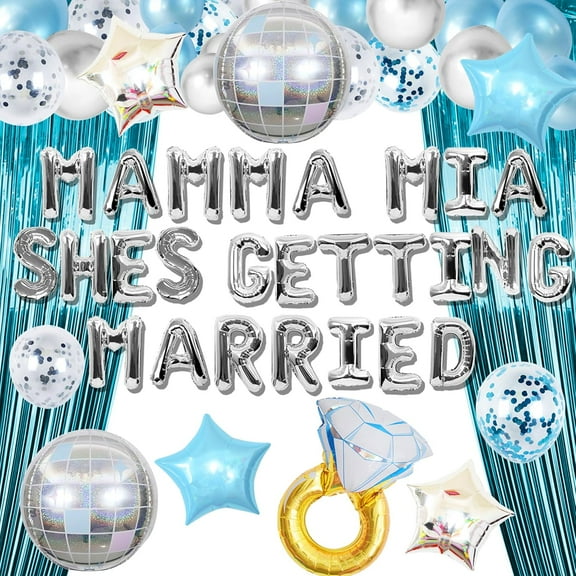 Mamma Mia Shes Getting Married Bachelorette Decoration Last Disco Party Supplies Mamma Mia Bachelorette Decoration 70s Bachelorette Decoration