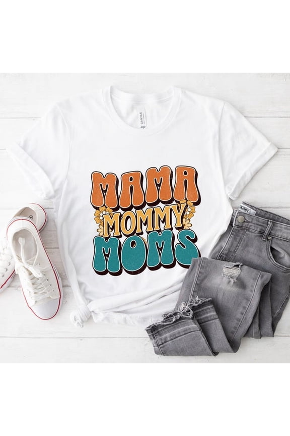 Mamma Mommy Moms T-Shirt, Mom life shirt, Mother's Day Gift, Cool Mom T-Shirt, Mom's Birthday T-Shirt, Mom Shirt, Motherhood Tee