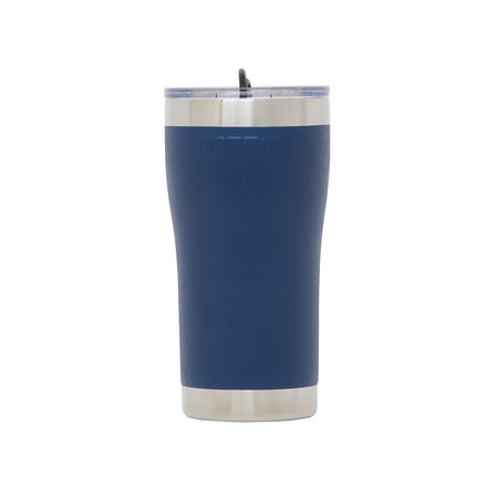 Mammoth 20 Ounce Stainless Steel Insulated Tumbler with Lid, Dark Blue