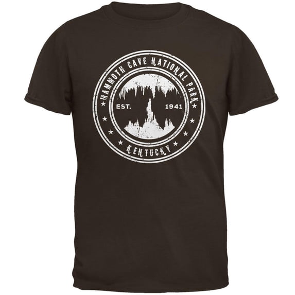 Mammoth Cave National Park Mens T Shirt Brown SM