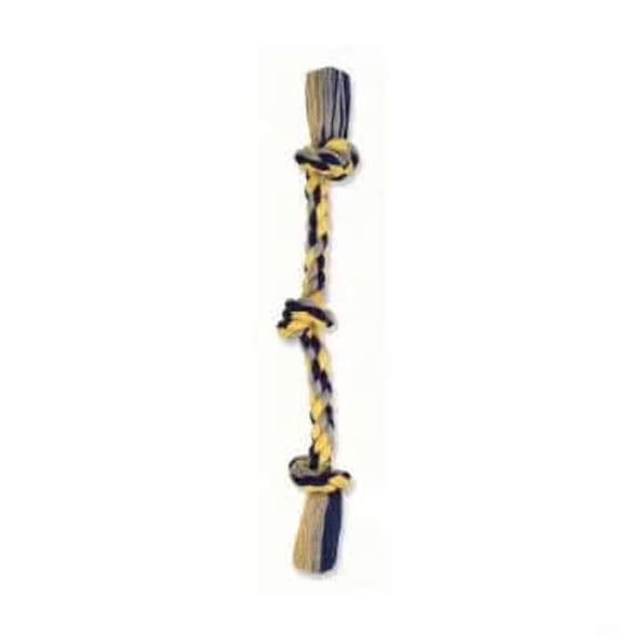 FLOSSY CHEWS COLOR 3 KNOT ROPE TUG DOG TOY - 20010F (Pack of 1)
