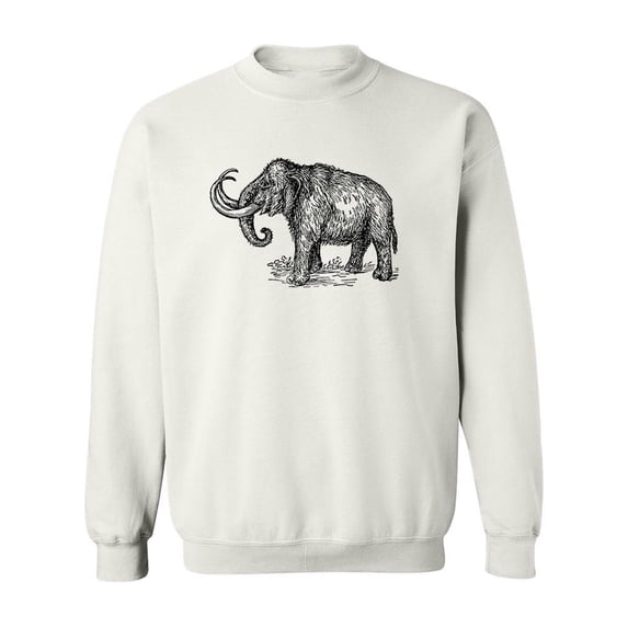 Mammoth Extinct Animal Sweatshirt Men -Image by Shutterstock, Male x-Large